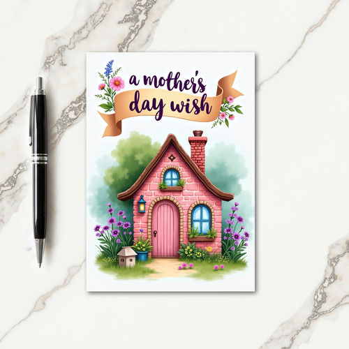 Floral Mothers Day Cottage Card