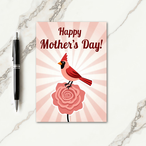 Floral Mothers Day Crest Card