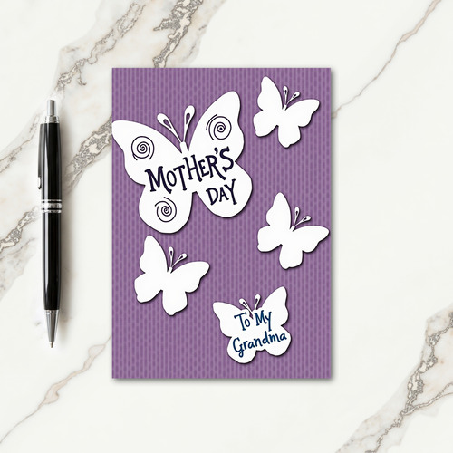 Floral Mothers Day Cut Card