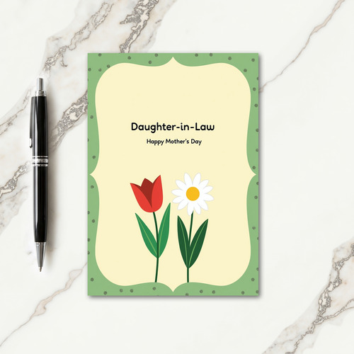 Floral Mothers Day Daisy Card