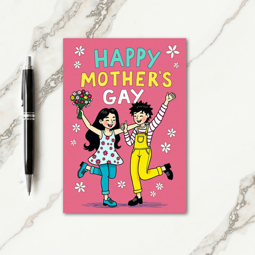 Floral Mothers Day Dance Card