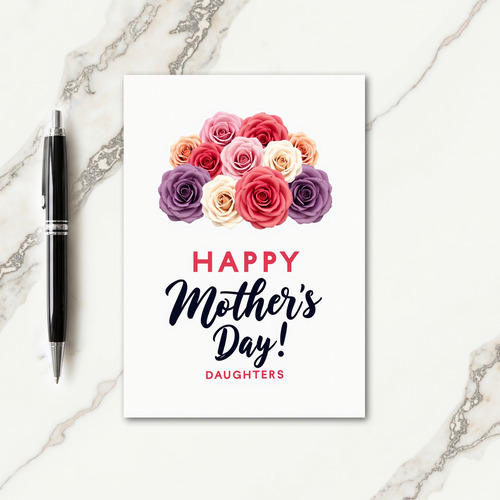Floral Mothers Day Daughters Card