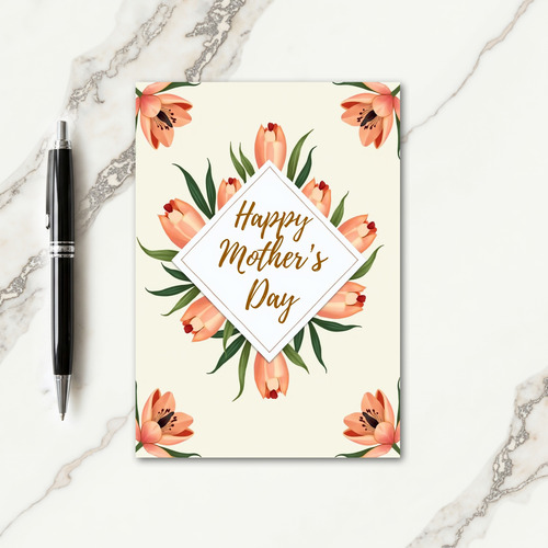 Floral Mothers Day Diamond Card