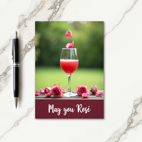 Floral Mothers Day Drink Card