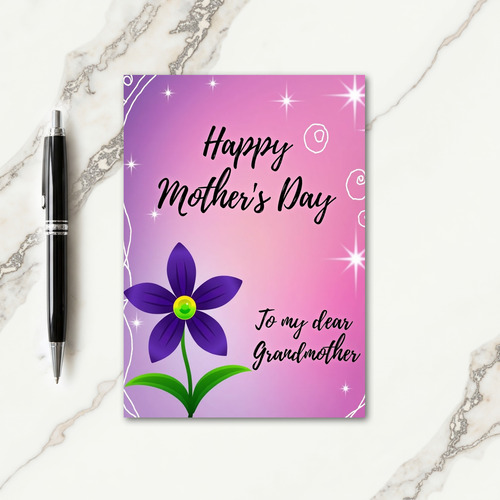 Floral Mothers Day Elegant Card