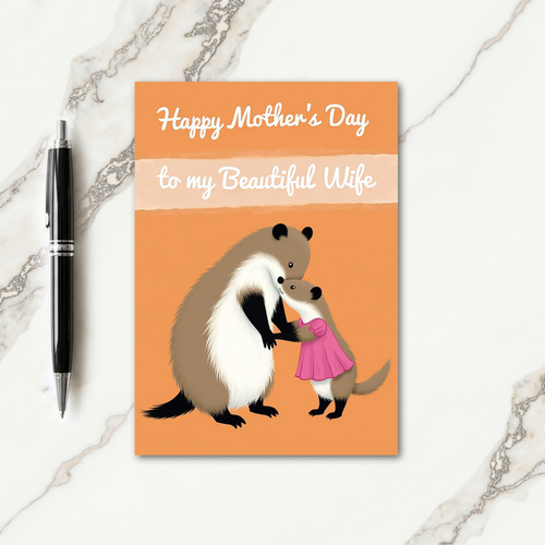 Floral Mothers Day Embrace Art Card