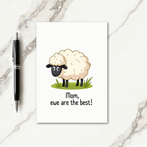 Floral Mothers Day Ewe Love Card