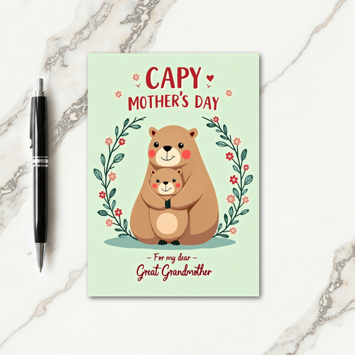 Floral Mothers Day Family Love Card