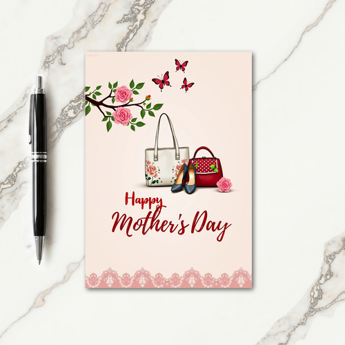 Floral Mothers Day Fashion Card