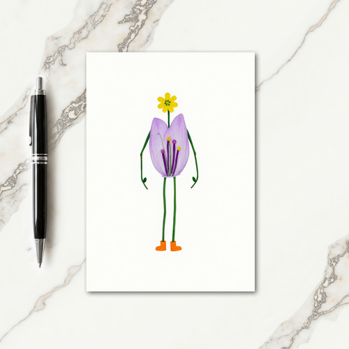 Floral Mothers Day Figure Card
