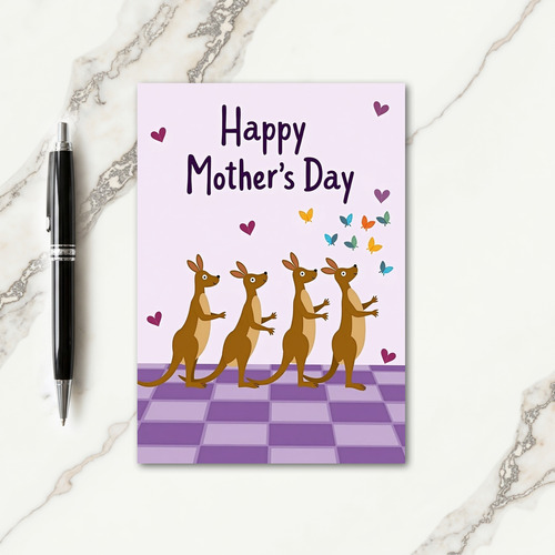 Floral Mothers Day Flutter Card