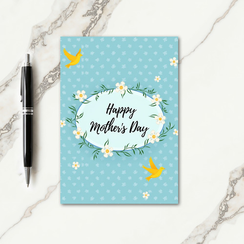 Floral Mothers Day Foliage Card