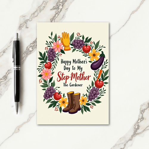 Floral Mothers Day Gardener Card