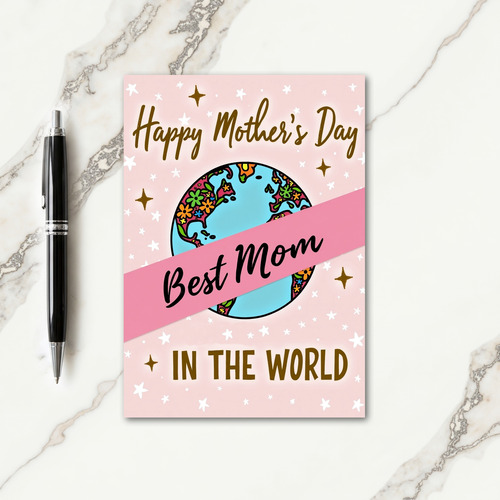 Floral Mothers Day Globe Card