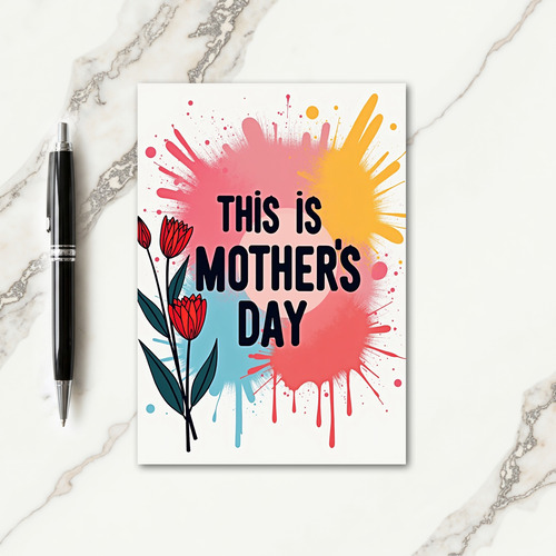 Floral Mothers Day Graphic Art Card