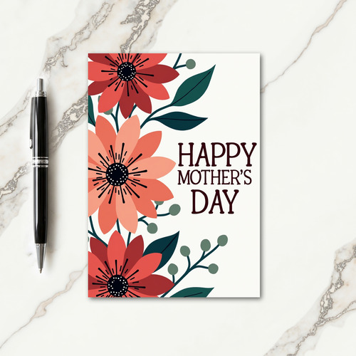 Floral Mothers Day Graphic Design Card