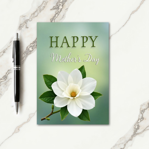 Floral Mothers Day Greenery Card
