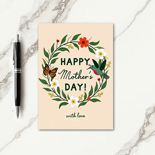 Floral Mothers Day Greeting Card