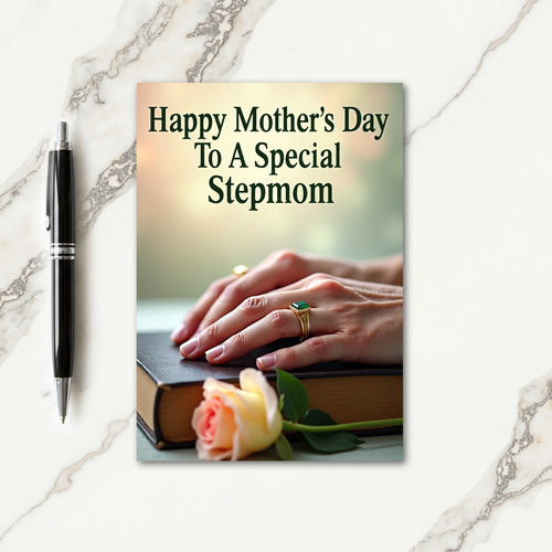 Floral Mothers Day Hands Book Card