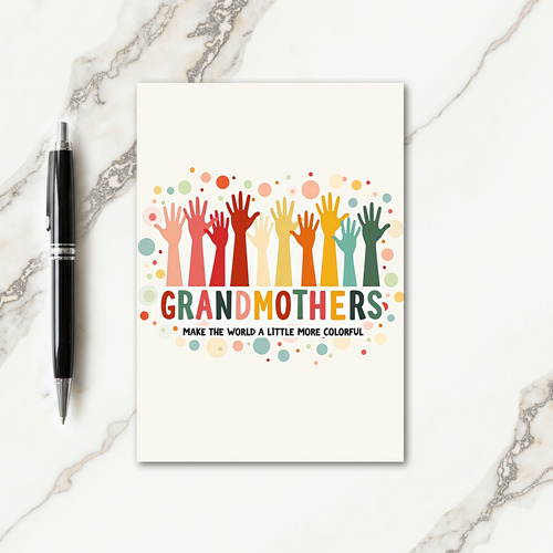 Floral Mothers Day Hands Card