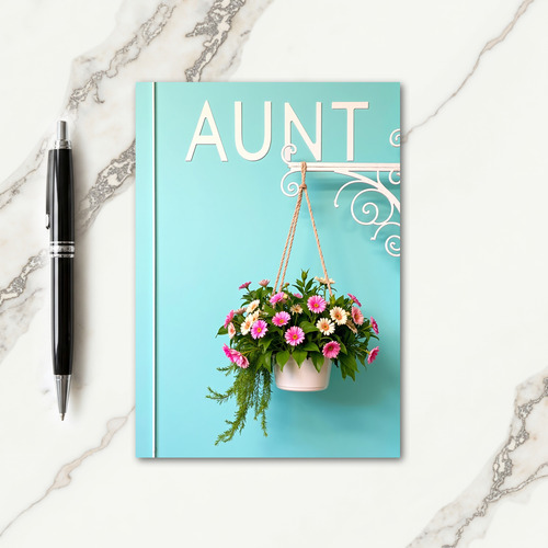 Floral Mothers Day Hanging Pot Card