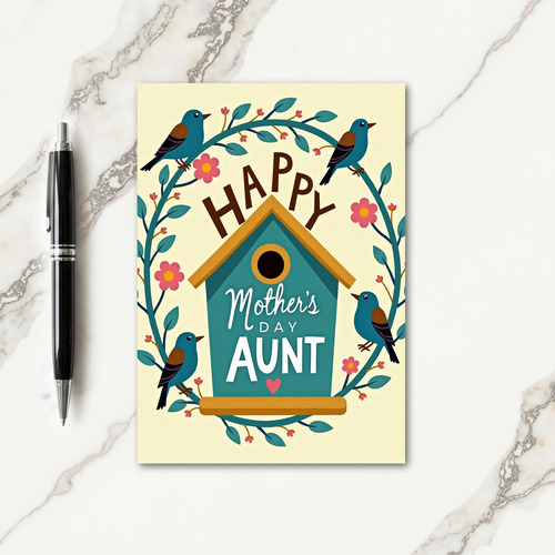 Floral Mothers Day House Card