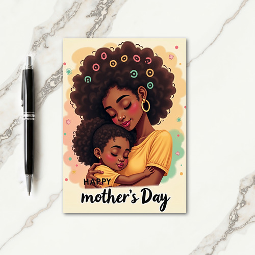 Floral Mothers Day Hug Card