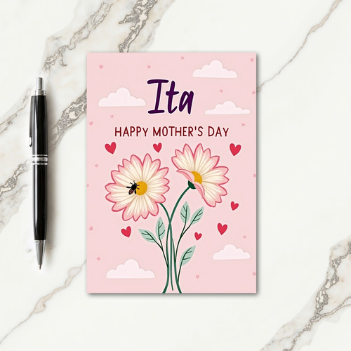 Floral Mothers Day Ita Card