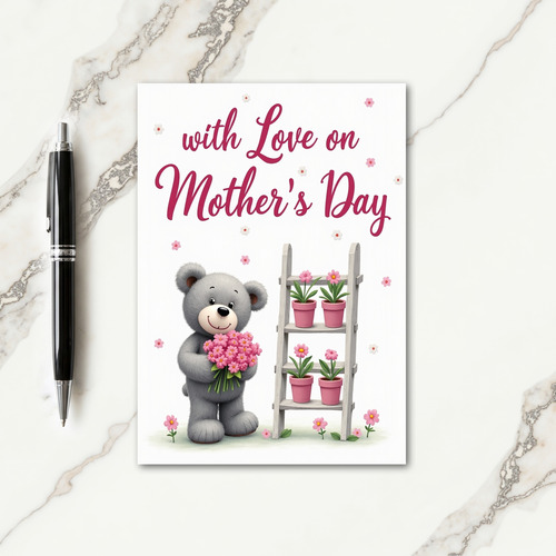 Floral Mothers Day Ladder Card