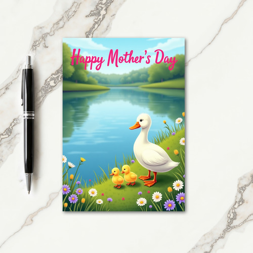 Floral Mothers Day Lake Card