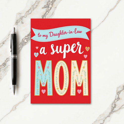 Floral Mothers Day Letter Card