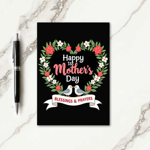 Floral Mothers Day Love Birds Card