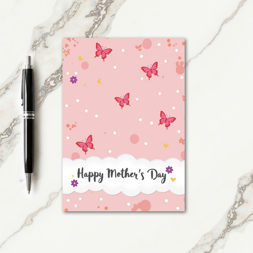 Floral Mothers Day Love Bugs Card