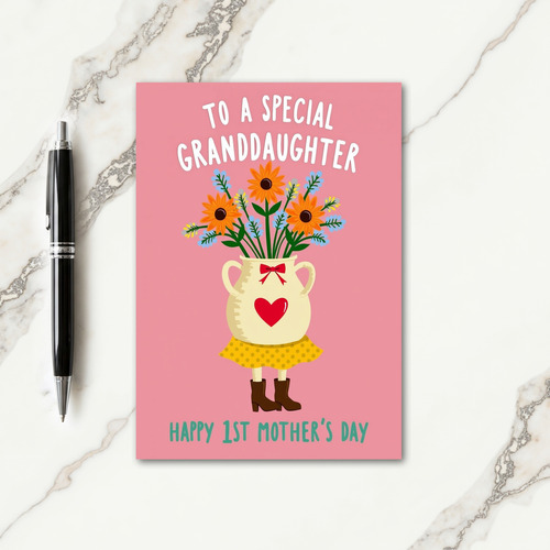 Floral Mothers Day Love Vase Card