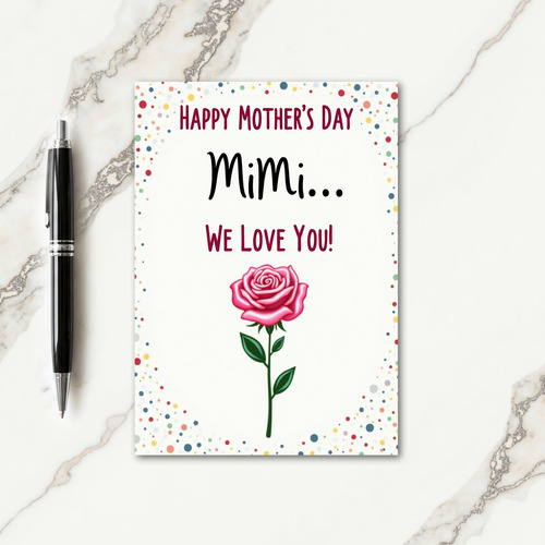 Floral Mothers Day Mimi Card