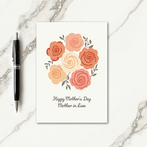 Floral Mothers Day Mother In Law Card