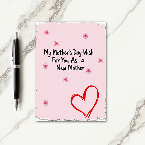 Floral Mothers Day New Mom Card