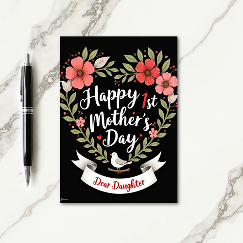 Floral Mothers Day Number One Card