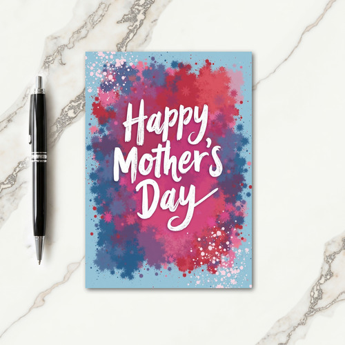 Floral Mothers Day Paint Card