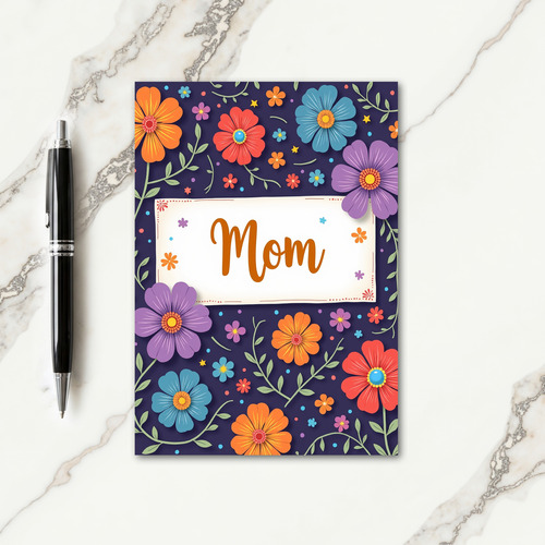 Floral Mothers Day Paper Craft Card