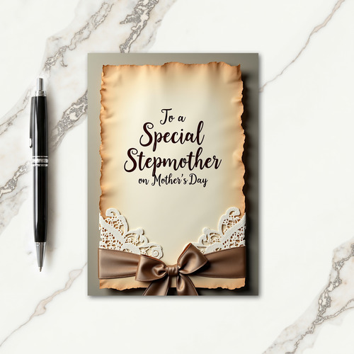 Floral Mothers Day Parchment Card