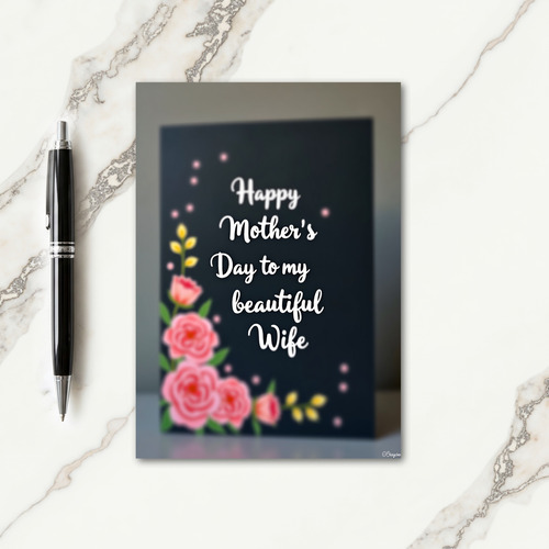Floral Mothers Day Partner Card