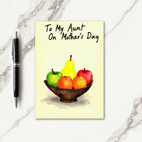 Floral Mothers Day Pear Art Card