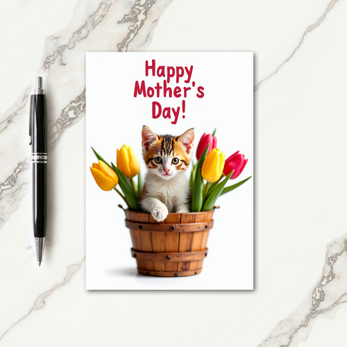 Floral Mothers Day Peek Card
