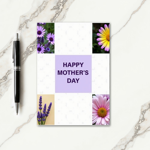 Floral Mothers Day Picture Card