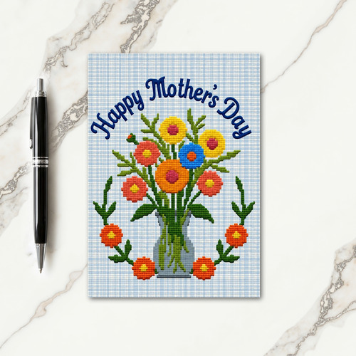 Floral Mothers Day Pixel Card