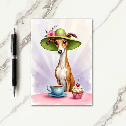 Floral Mothers Day Puppy Friend Card