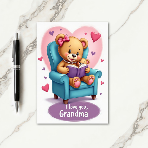 Floral Mothers Day Reading Card