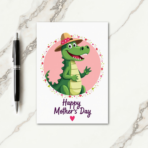 Floral Mothers Day Reptile Card