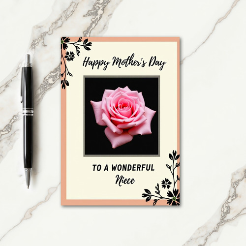 Floral Mothers Day Rose Design Card